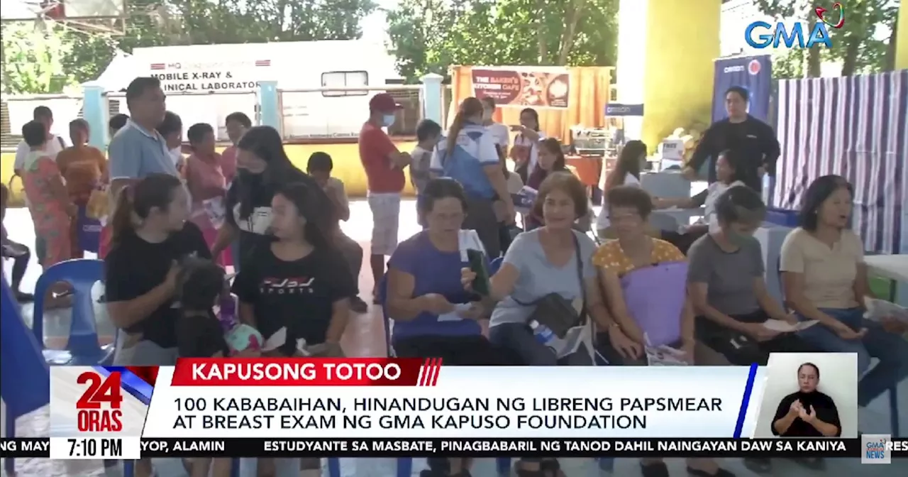 100 women in Laguna receive free breast exam, Pap smear thanks to GMA Kapuso Foundation