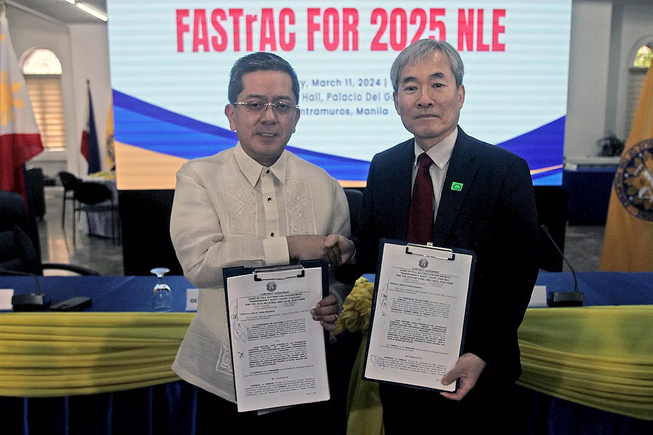 Comelec, Miru ink contract for 2025 automated poll system