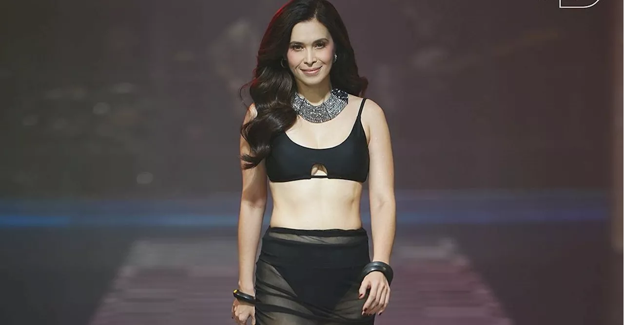 Sunshine Cruz, 46, confidently walks the runway at Bench Fashion Week