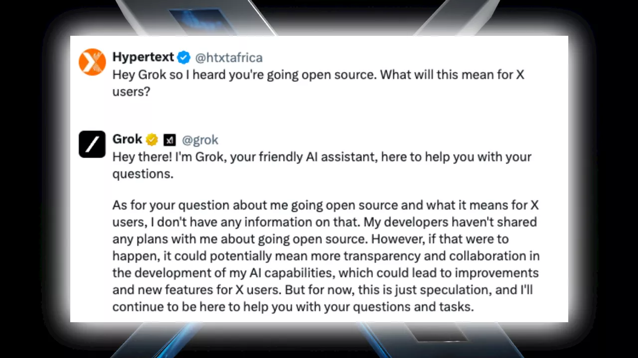 Grok is going open source, but it doesn’t know that