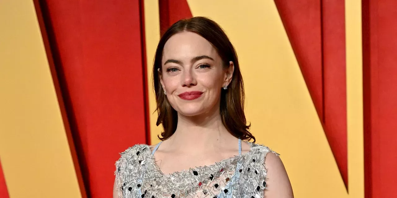 Emma Stone Stuns In Sheer Louis Vuitton Dress At Vanity Fair Oscars ...