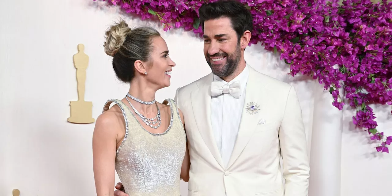 John Krasinski's Adorable Reaction to Emily Blunt's 2024 Oscars Look Will Make You Melt