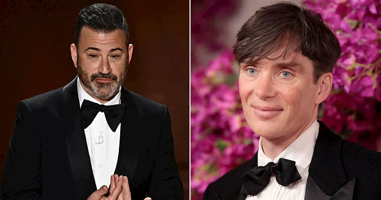 Jimmy Kimmel makes cringe joke about Cillian Murphy's name at Oscars