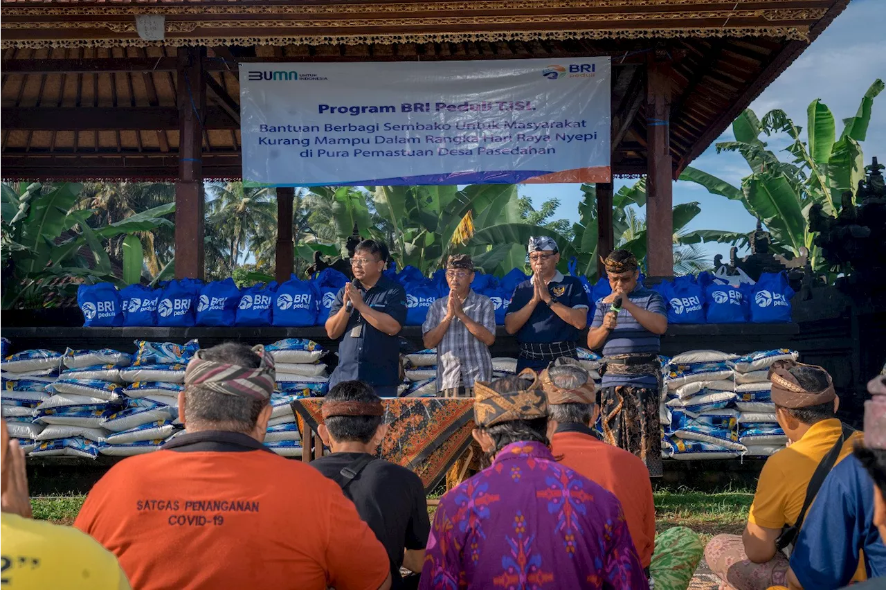 Hari Raya Nyepi, BRI Peduli Tebar Bantuan Sembako di Bali