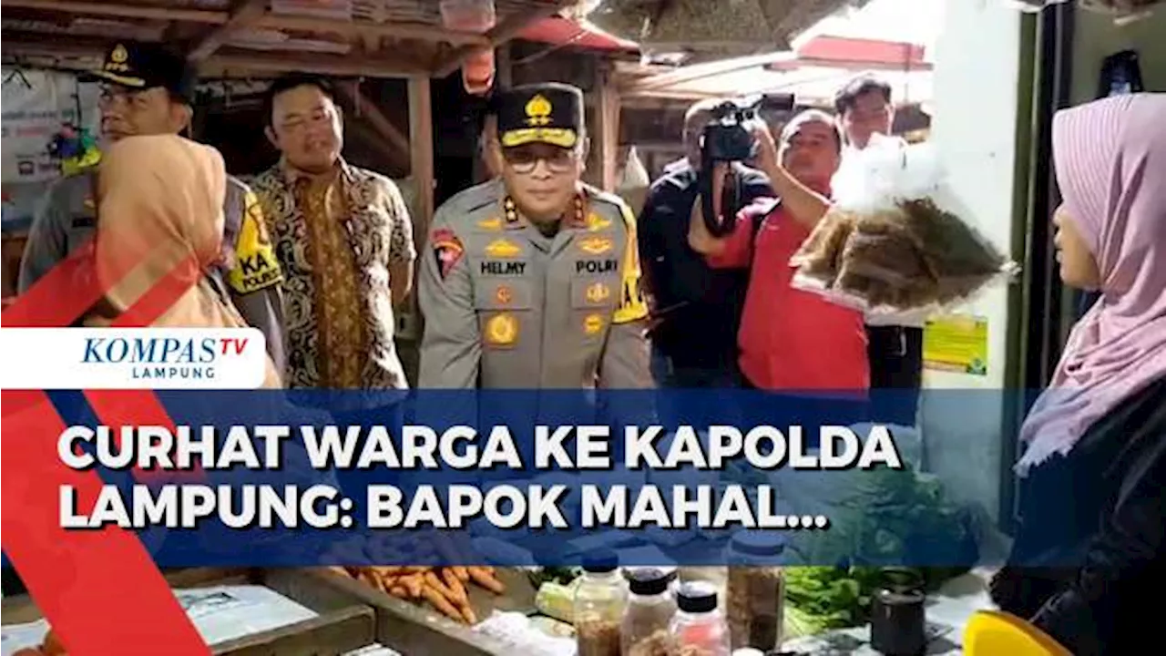 Kapolda Lampung Tinjau Pasar, Warga Curhat Bahan Pokok Mahal!