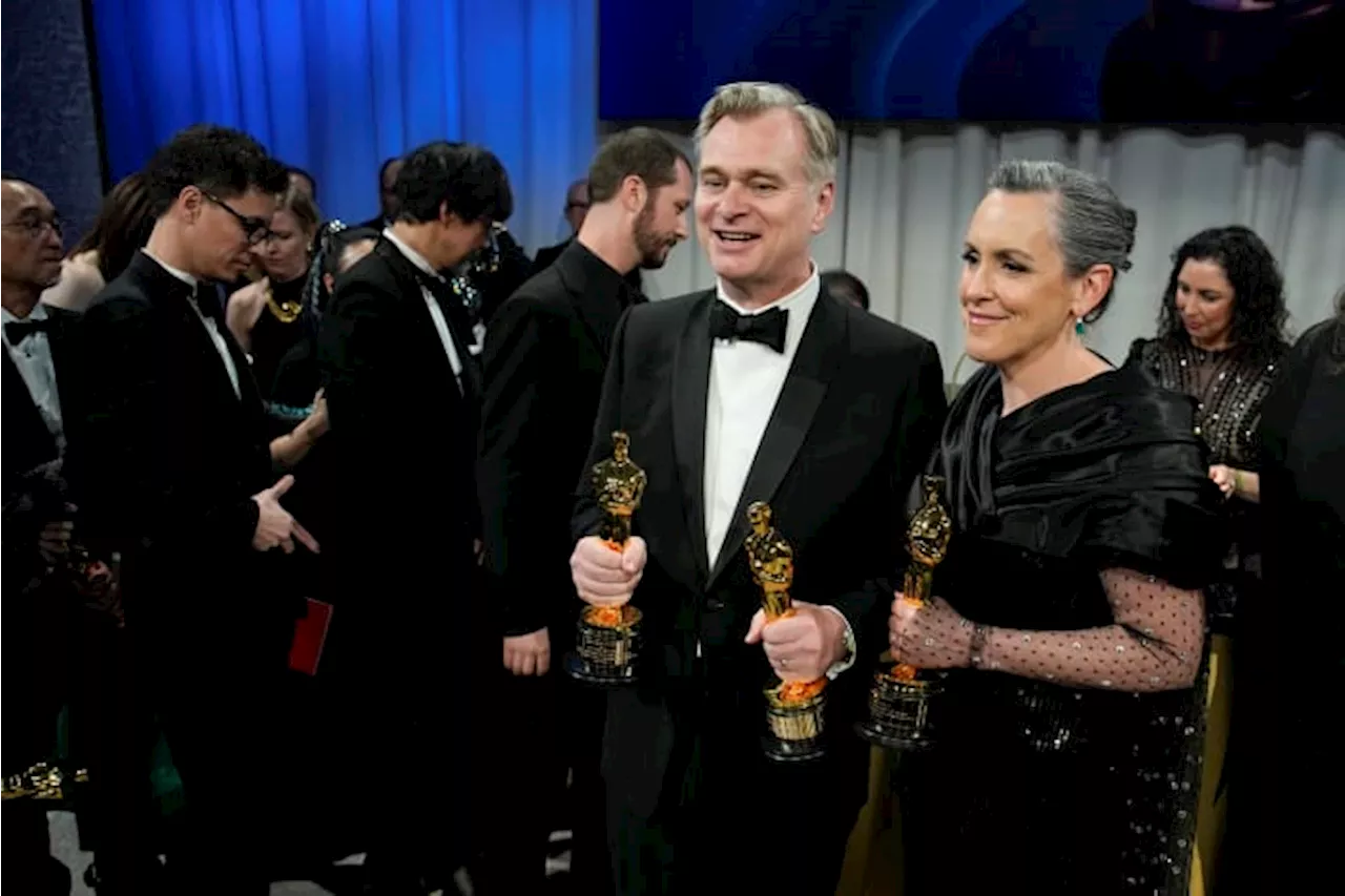 'Oppenheimer' crew keeps it low key, other winners revel at Vanity Fair's Oscar after-party