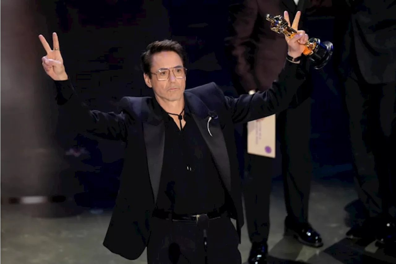 Robert Downey Jr. wins supporting actor and his first Oscar for 'Oppenheimer'