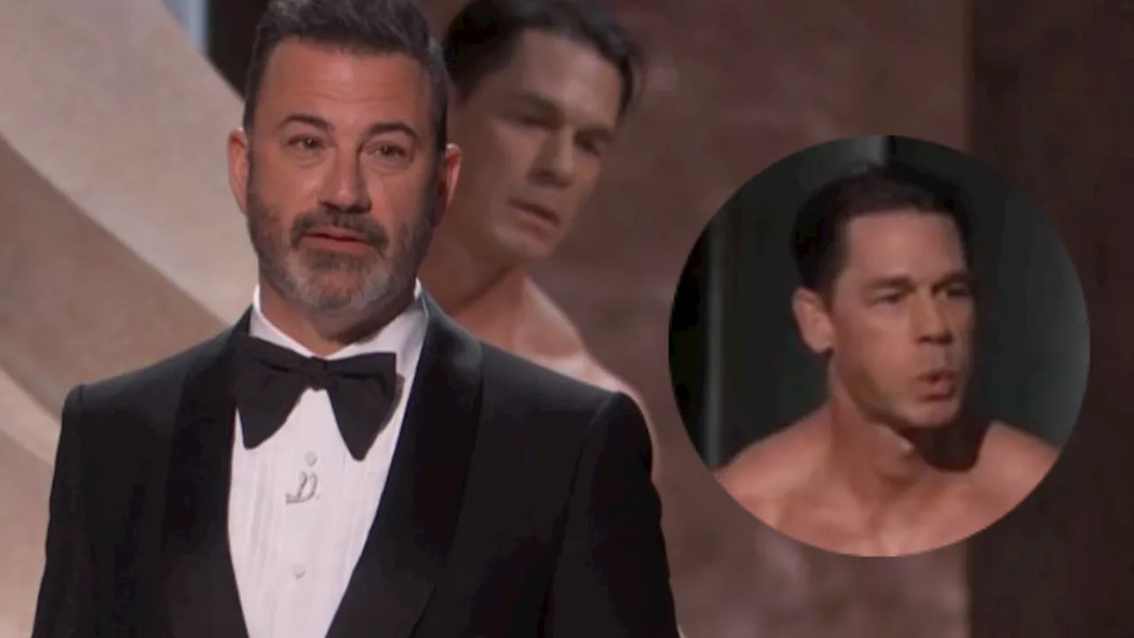 Premios Oscar 2024: John Cena aparece sin ropa sobre el escenario