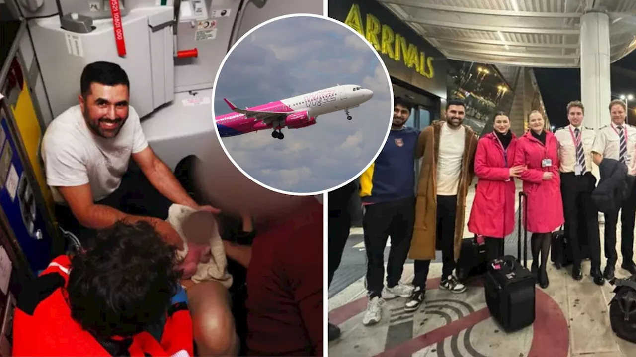 British doctor performs 'miraculous' mid-air delivery after passenger goes into labour aboard Wizz Air flight