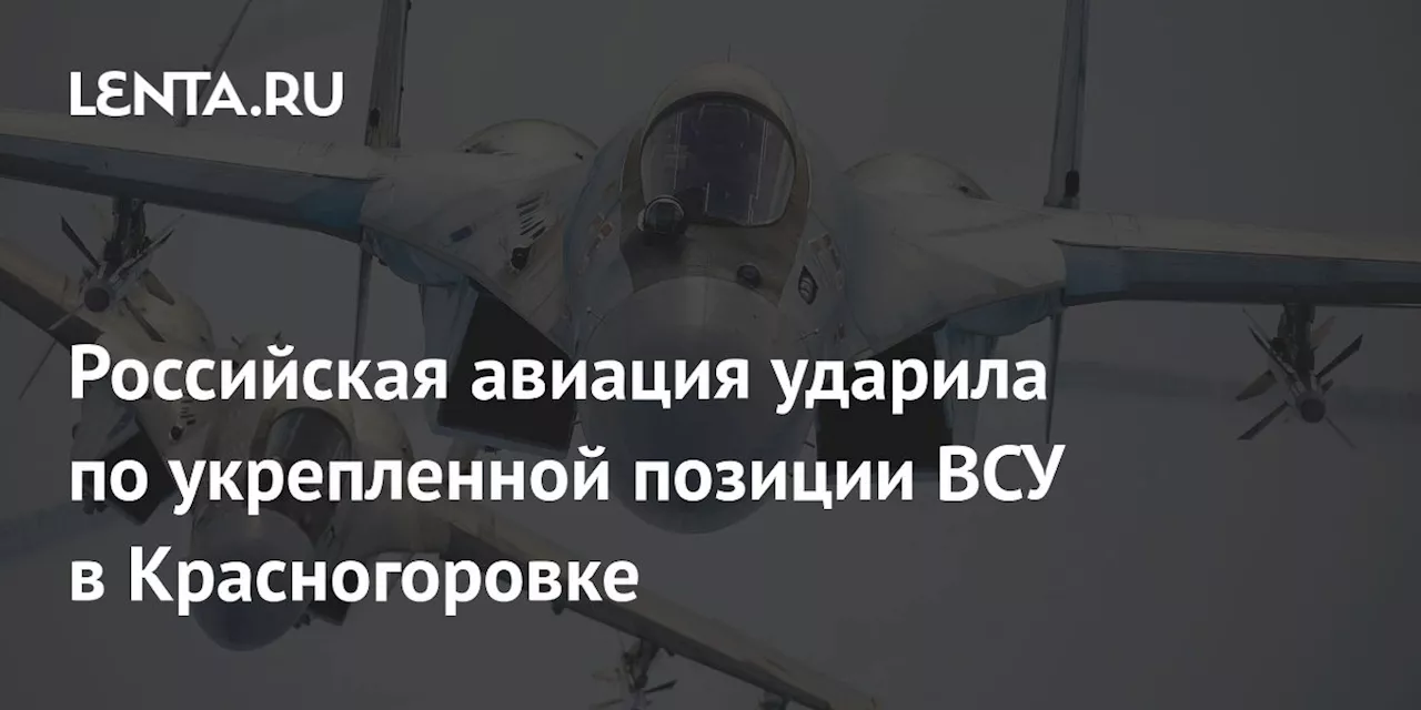 Российская авиация ударила по укрепленной позиции ВСУ в Красногоровке