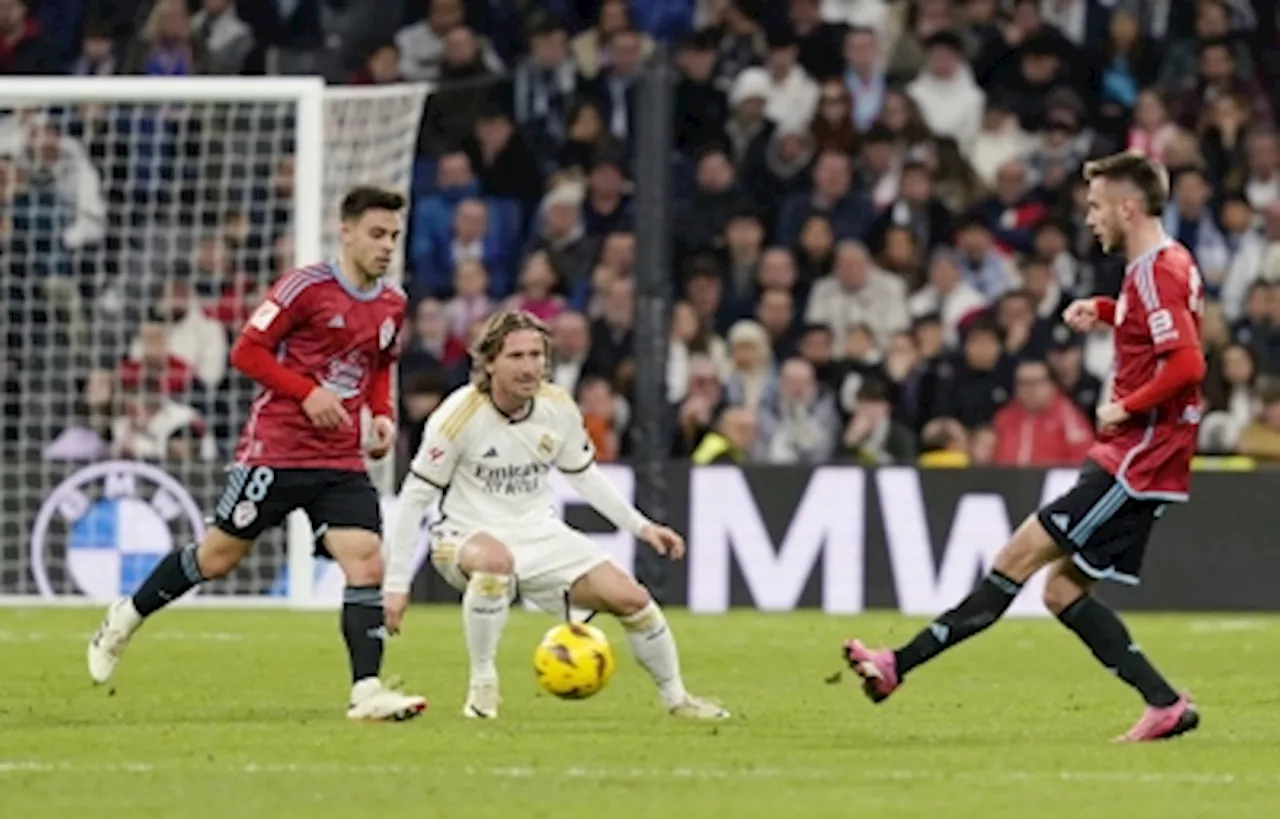 Dominant Real Madrid thrash Celta Vigo 4-0 to cement top spot