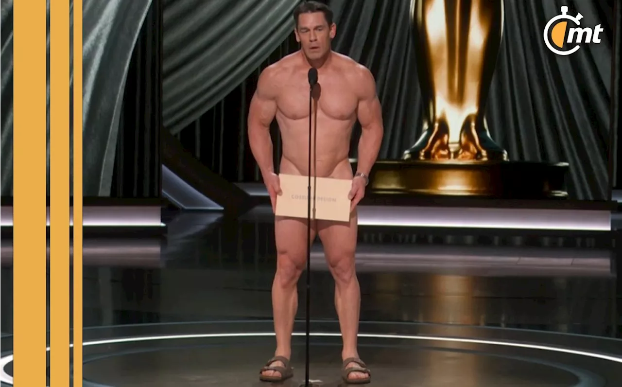 John Cena aparece desnudo en la entrega de los Premios Oscar