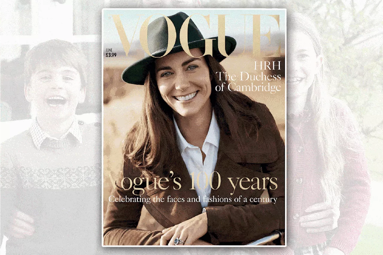 Fan suspects Kate Middleton used 2016 Vogue cover to create botched post-surgery photo