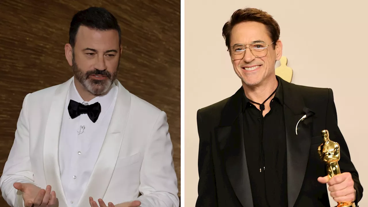 Jimmy Kimmel scherzt über Robert Downey Juniors Drogenkonsum