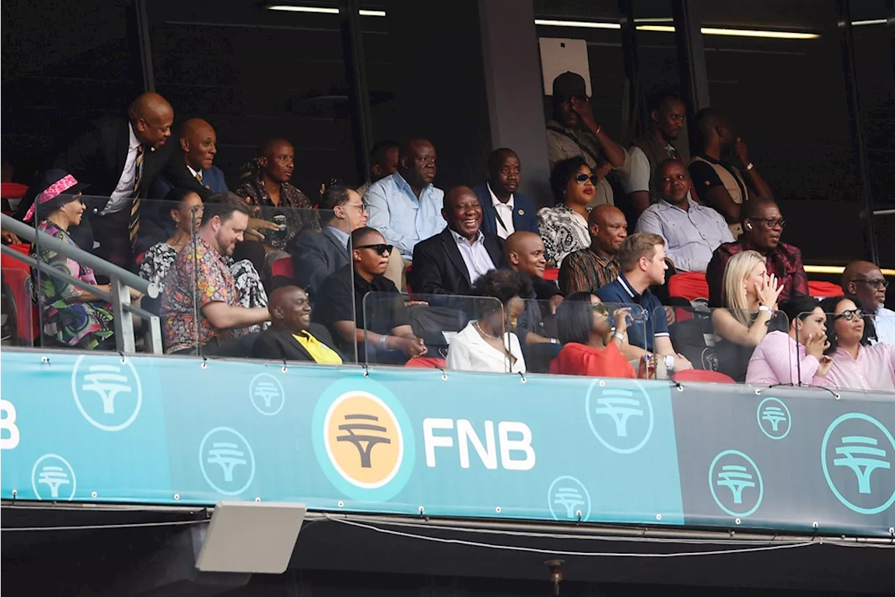 Ramaphosa Gets Cosy With Motaung Family