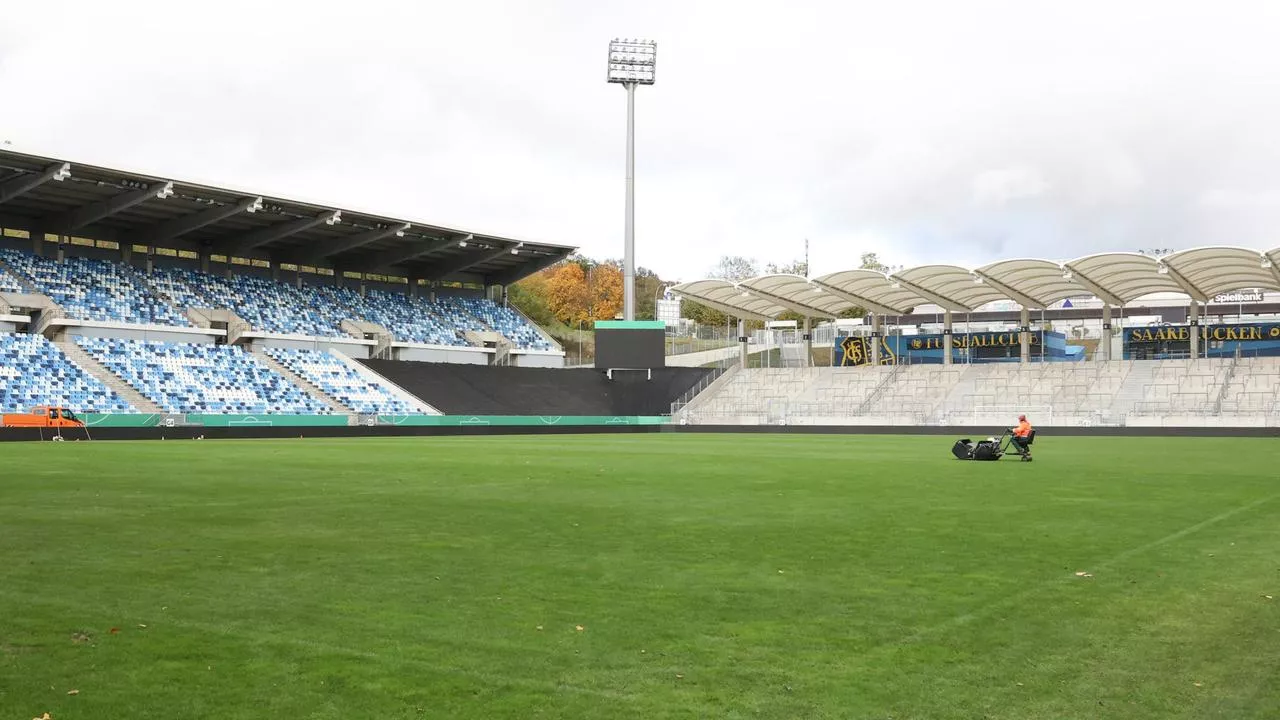 Viertelfinale im DFB-Pokal - Regen in Saarbrücken - Spiel erneut in Gefahr?