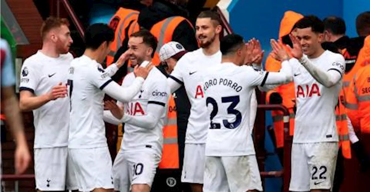 Spurs rout Villa in top four battle, Burnley frustrated by West Ham