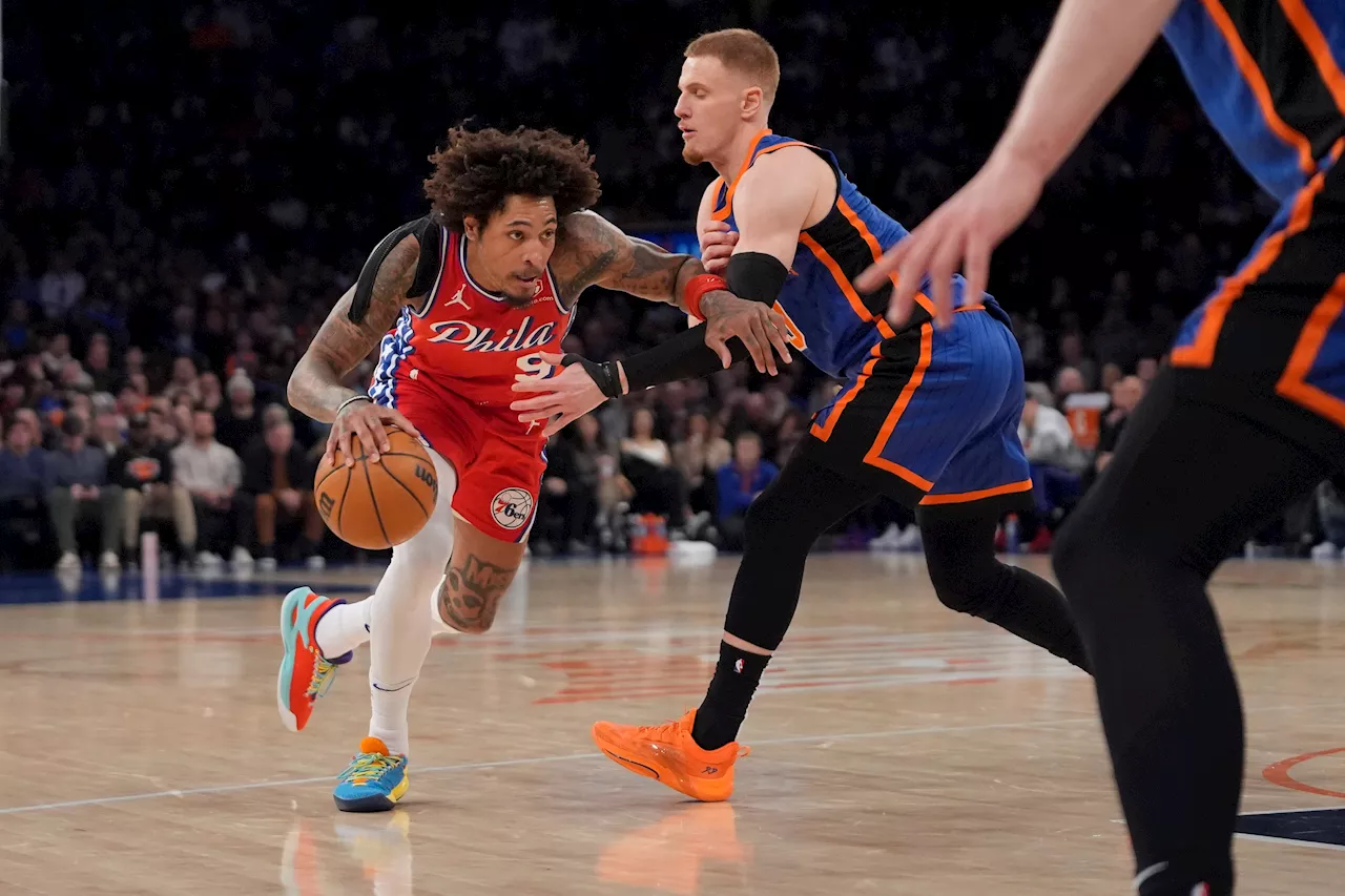 76ers beat Knicks, allowing lowest points total in NBA this season