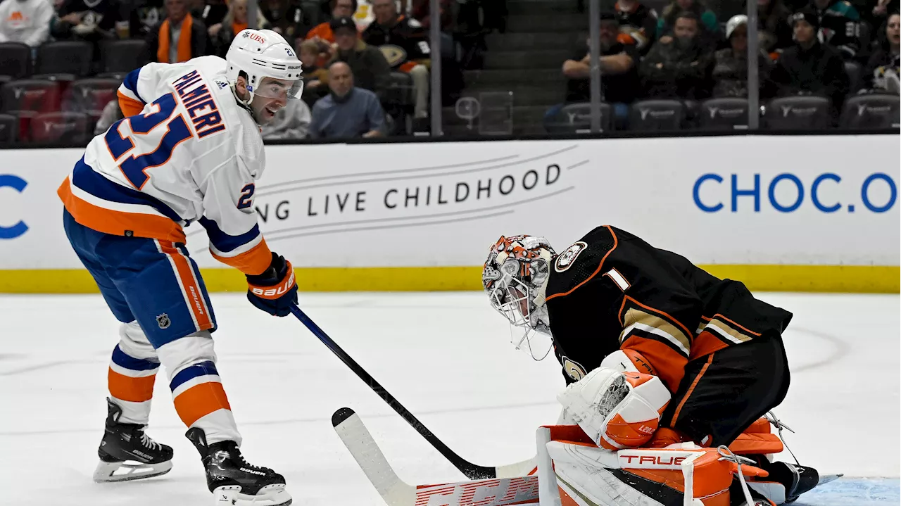 Islanders Score Three Goals in First Period, Defeat Ducks