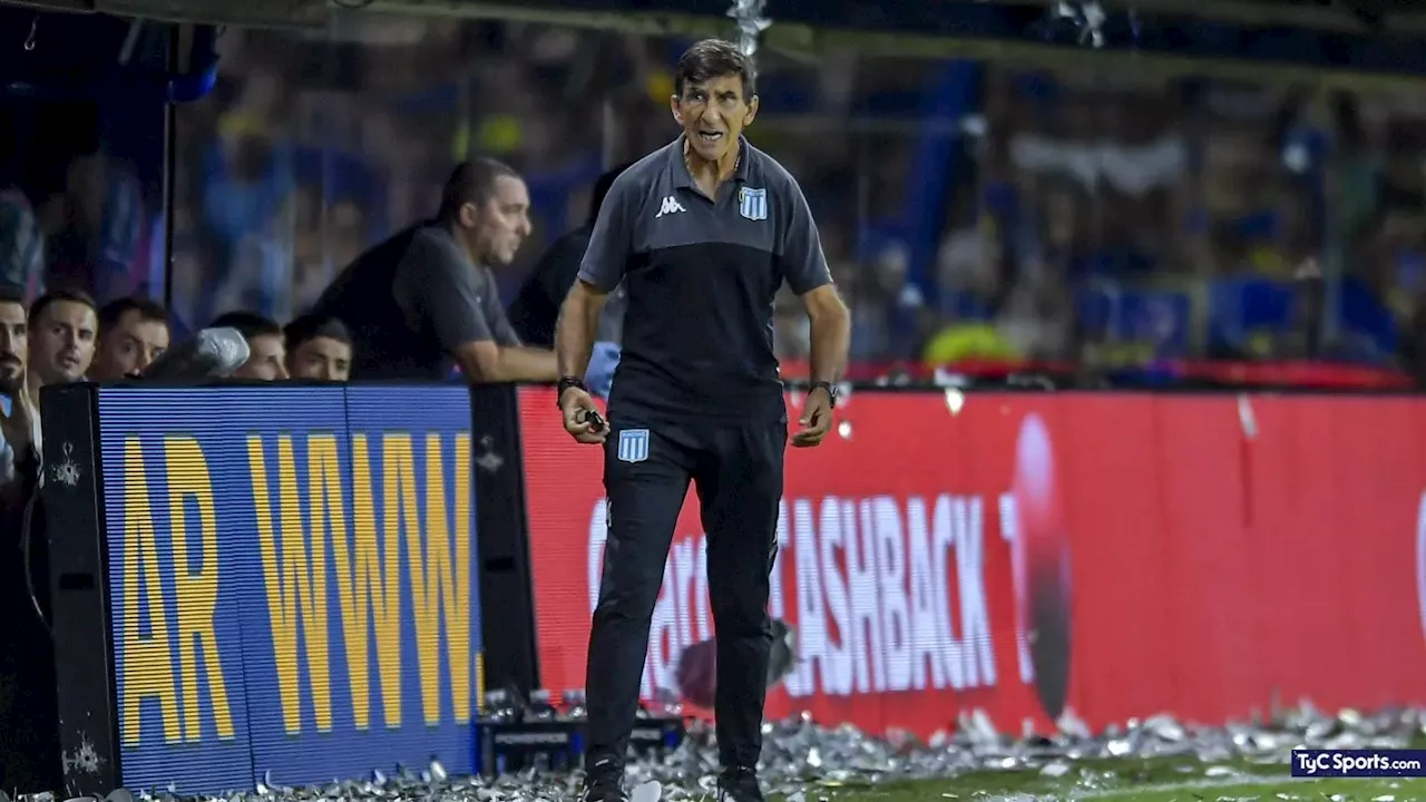 La bronca de Costas en conferencia tras la derrota de Racing contra Boca