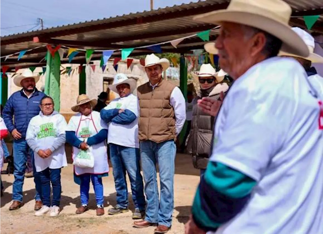 Reafirma candidato a diputado por Coahuila compromiso de trabajar por el campo