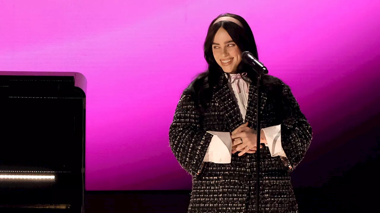 At the 2024 Oscars, Billie Eilish Turns to Tweed