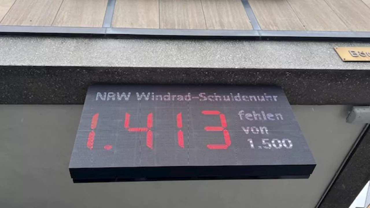 IHK Köln nimmt Windkraft-Schuldenuhr in Betrieb