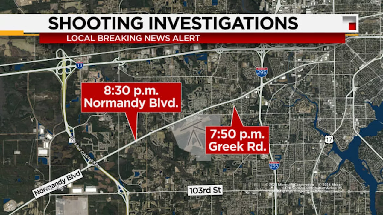 Man killed, teen critically injured in separate shootings Sunday night off Normandy Boulevard