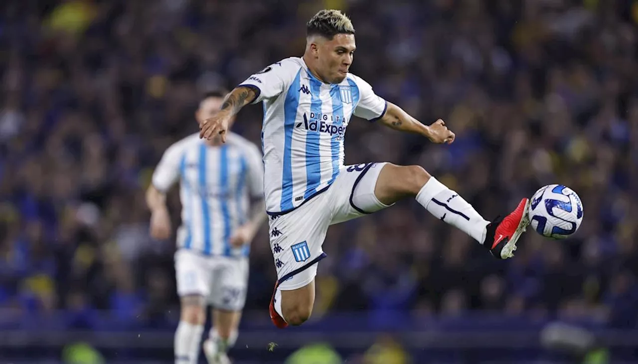 'Juanfer' Quintero, gol y asistencia en derrota de Racing ante Boca