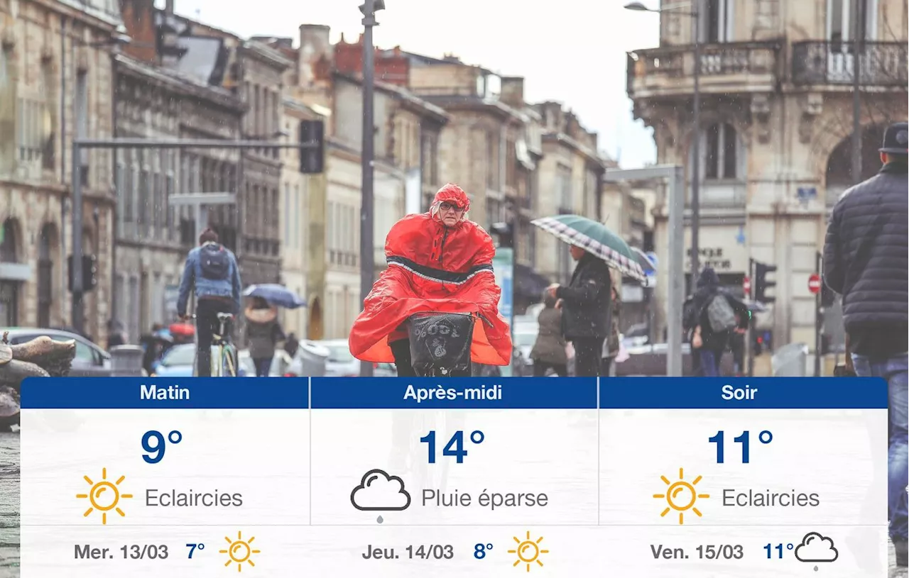 Météo Bordeaux: prévisions du mardi 12 mars 2024