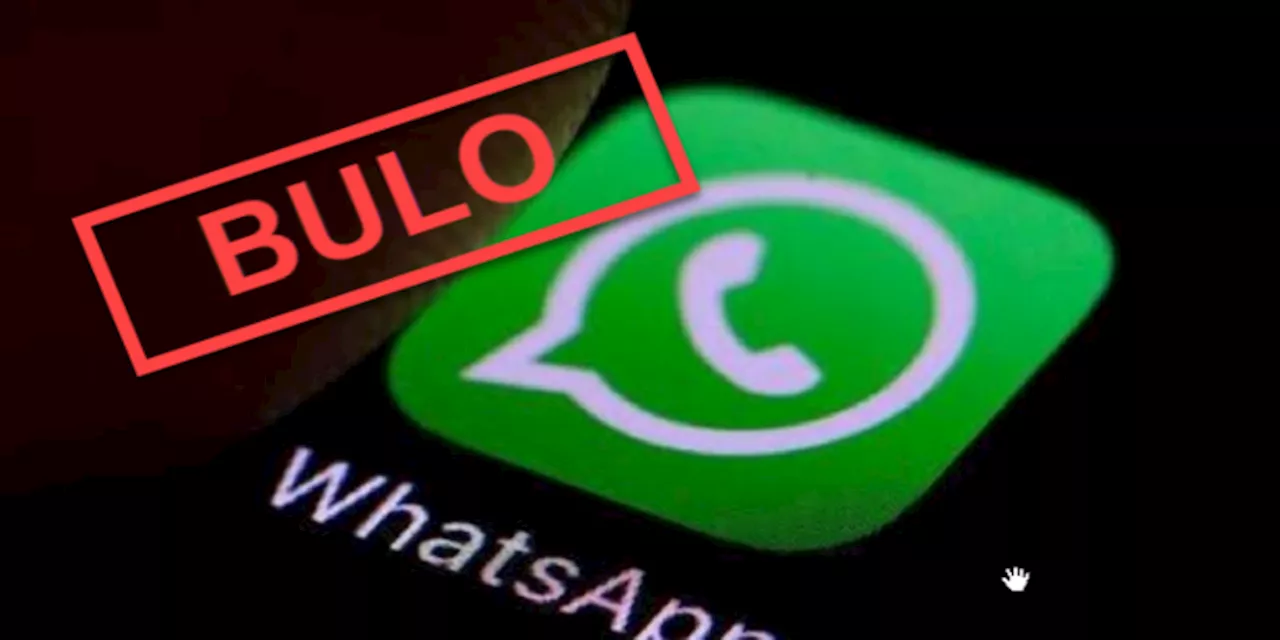 El último bulo que corre por WhatsApp