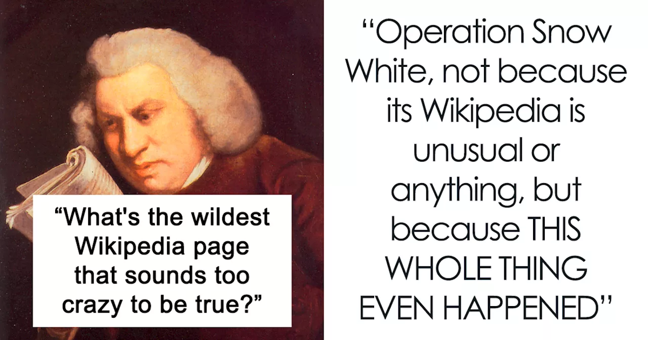 38 Wikipedia Pages That Are So Wild People Online Can’t Believe That They’re Real