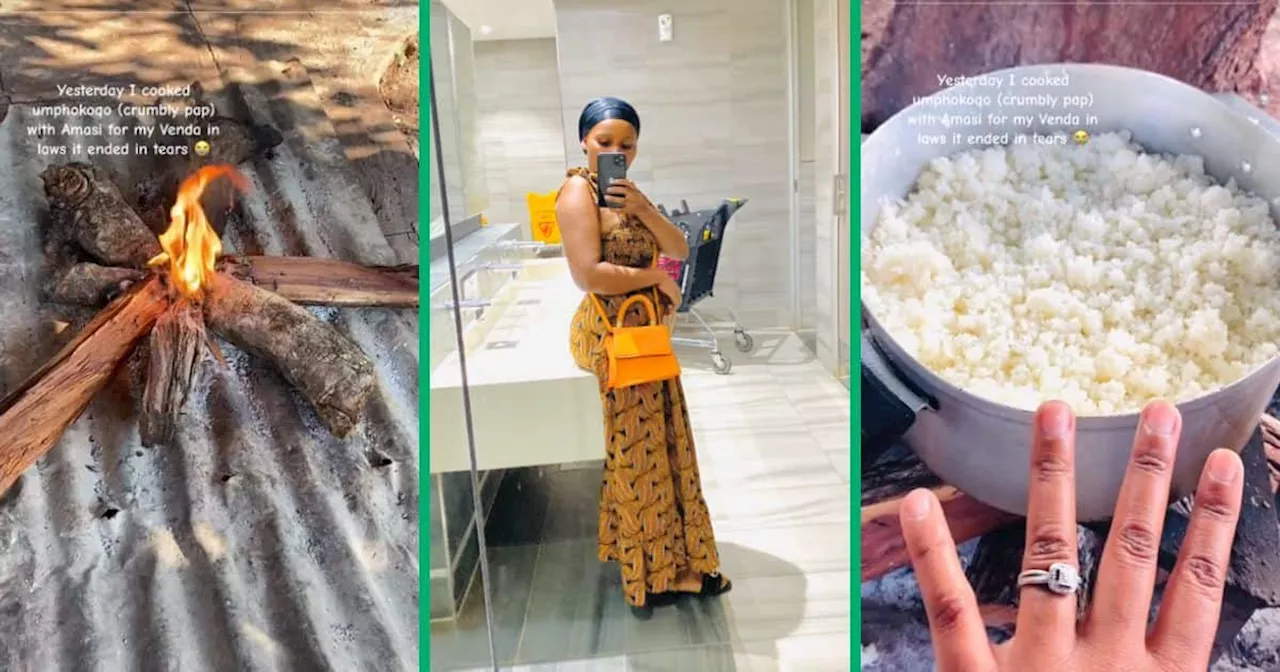 Amasi With Uphuthu: South African Wife Cooks Umphokoqo for Venda in-laws, Goes Hilariously Wrong