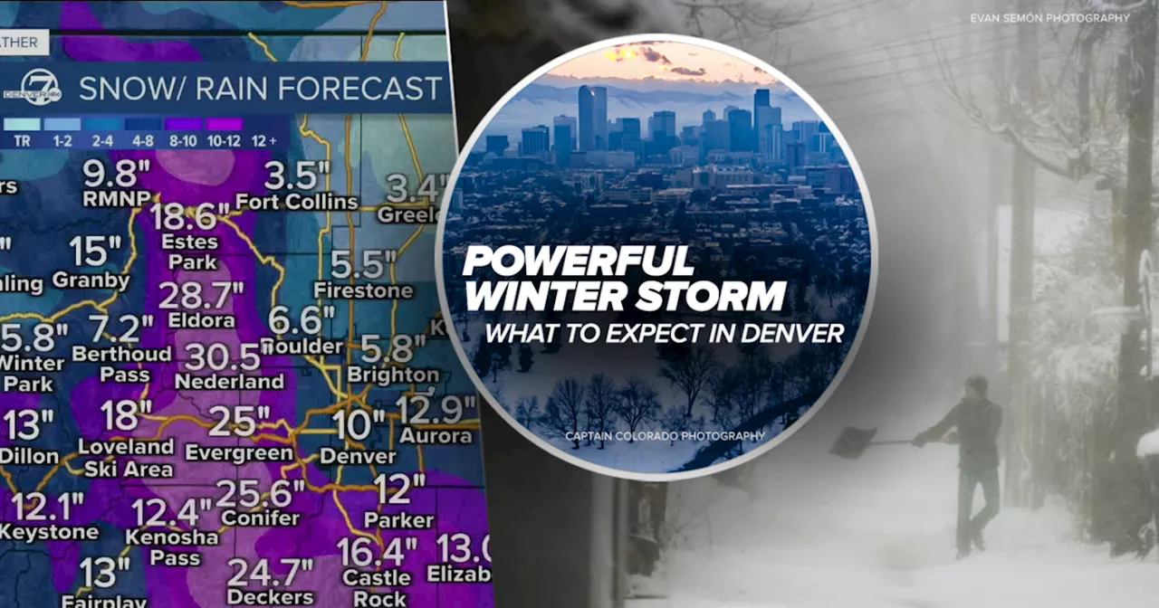 Denver snowstorm could bring between 8 to 16 inches and major travel impacts