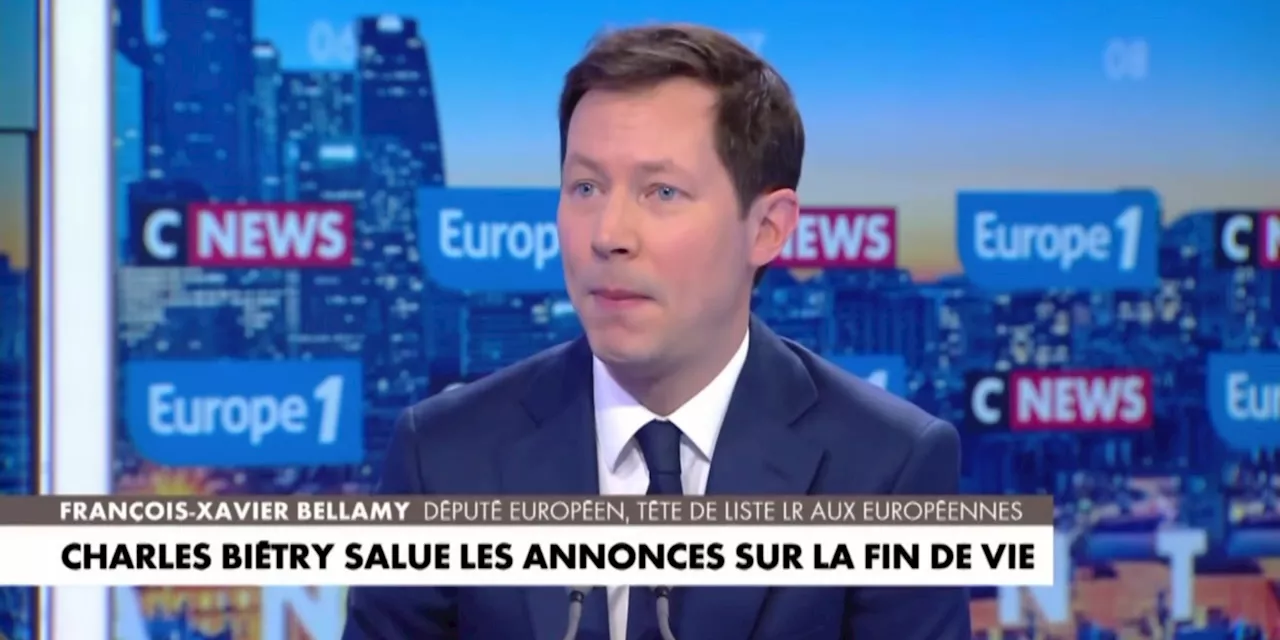 Fin de vie : «La loi ne peut pas offrir la diginité aux personnes parce que toute personne est digne», estime François-Xavier Bellamy