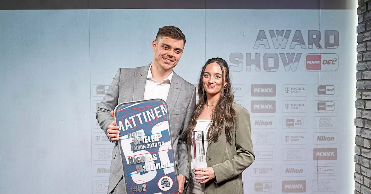 DEL-Award-Show: Doppel-Triumph für Nick Mattinen von Straubing Tigers