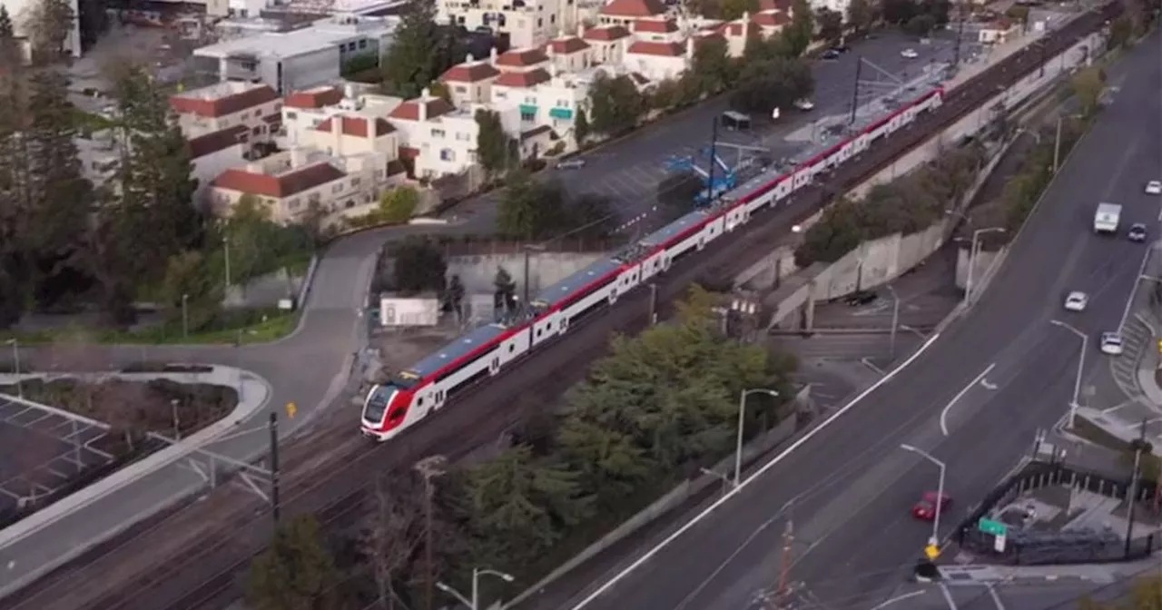 Caltrain says electric train test runs between Redwood City, Mountain View successful