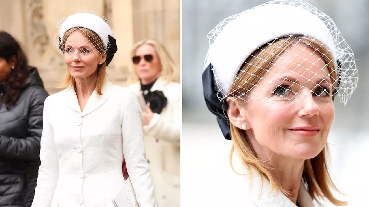 Geri Halliwell spotted wearing all-white as she attends Commonwealth service after Christian Horner...