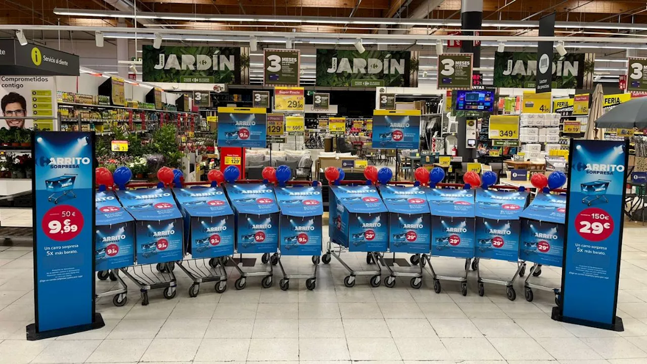 Carrefour lanza en España «carros sorpresas» con productos por el precio cinco veces menor al original