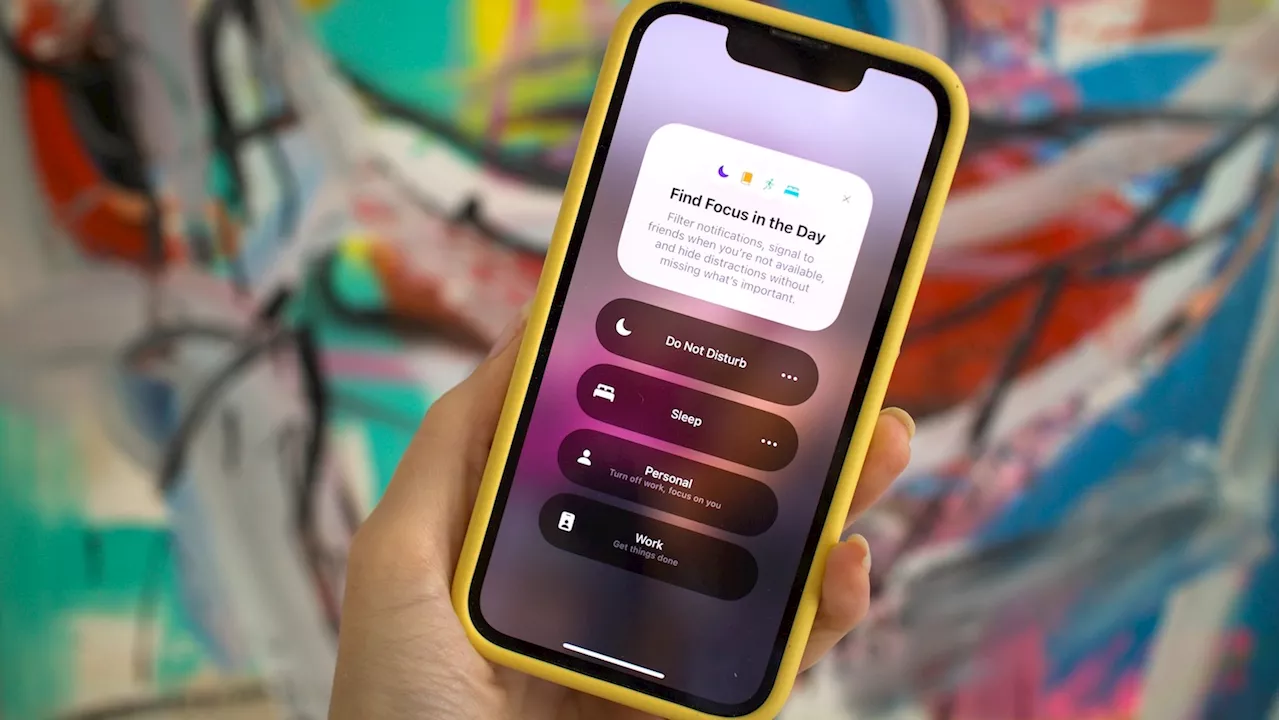 How to use iPhone Focus modes to avoid distractions