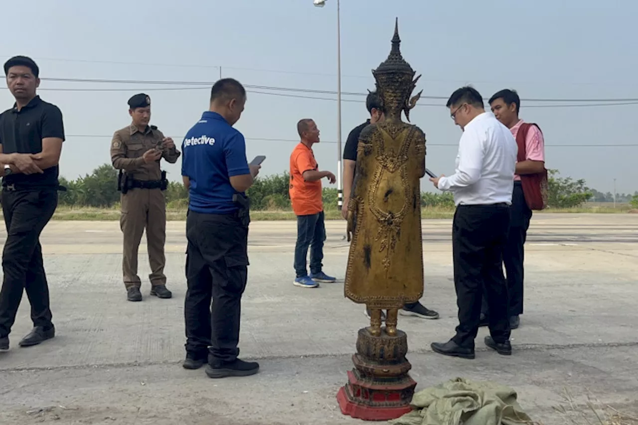 สุพรรณบุรี คนร้ายใจบาปลักพระพุทธรูปเก่าแก่โบราณ วัตถุมูลค่า100 ล้าน