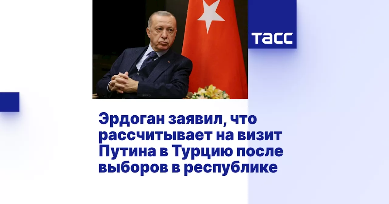 Эрдоган заявил, что рассчитывает на визит Путина в Турцию после выборов в республике