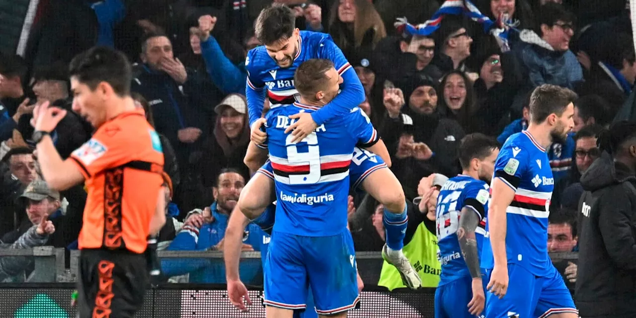 Pirlo ribalta l'Ascoli in 8 minuti: Kasami-De Luca, la Sampdoria vince 2-1