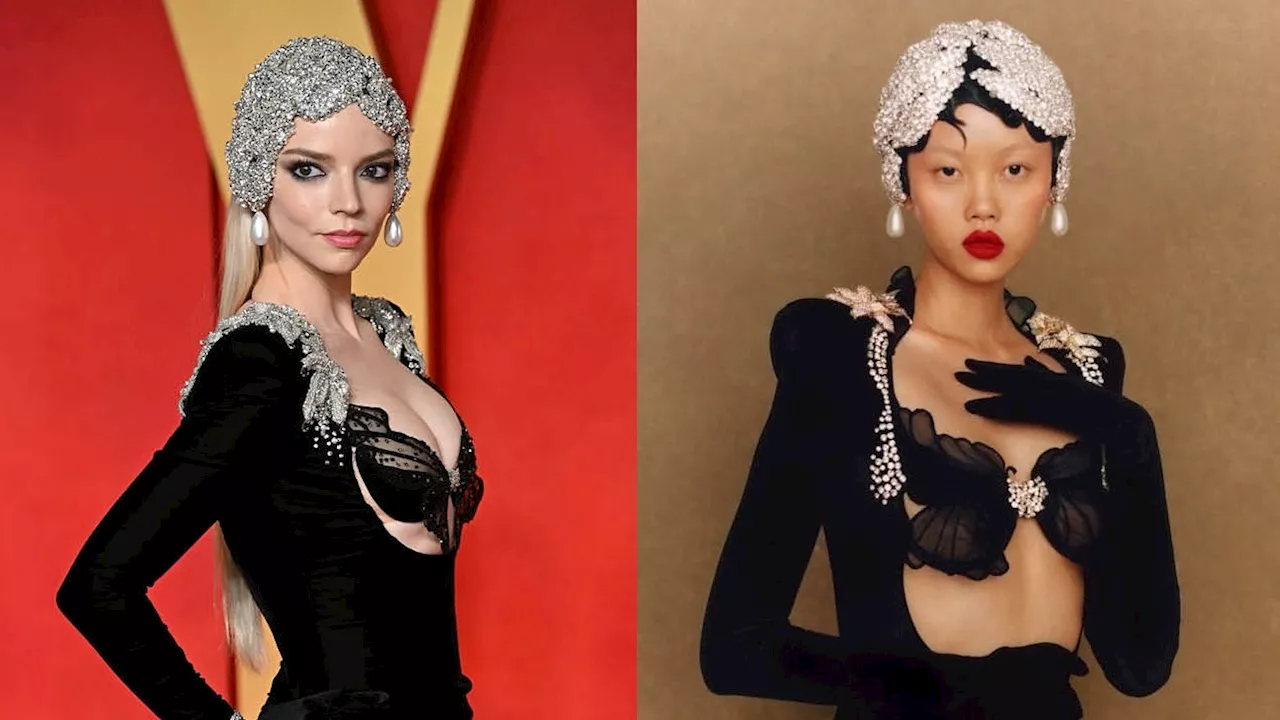 Anya Taylor-Joy Wears Emerging Label Miss Sohee at the Vanity Fair Oscars Party