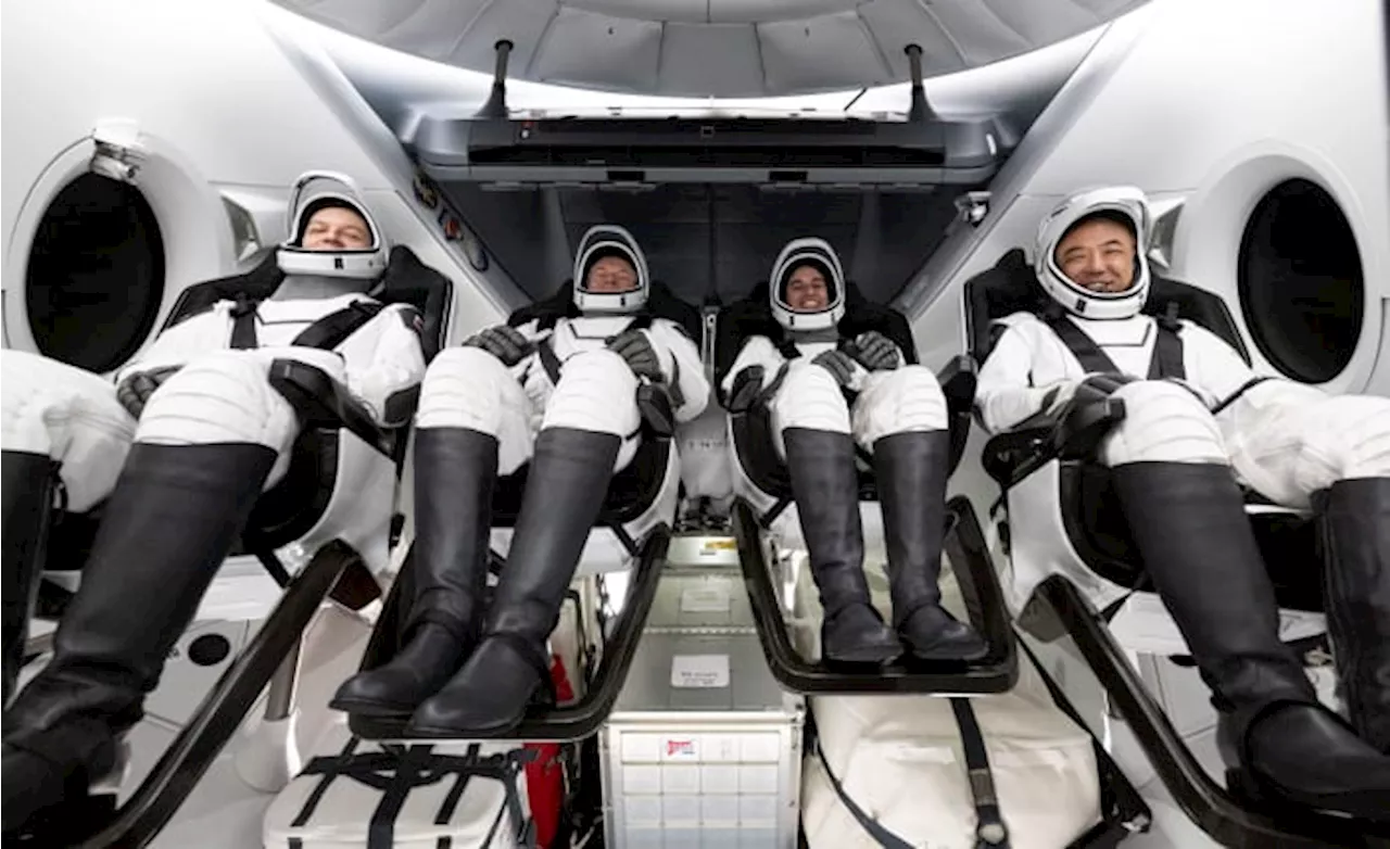 Four astronauts from four countries return to Earth after six months in orbit