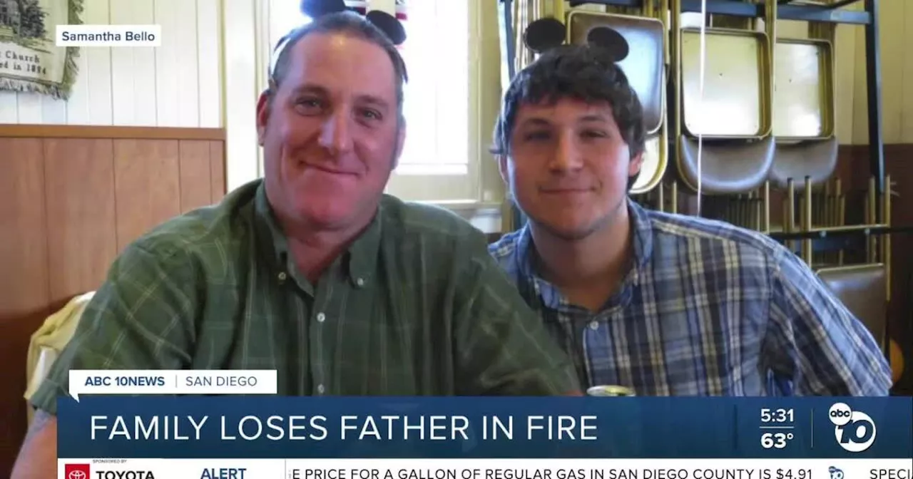 Family loses father following a deadly fire in Santee