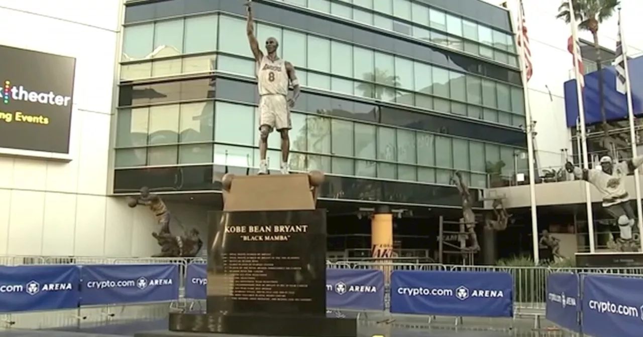 Kobe Bryant statue has several spelling errors and mistakes