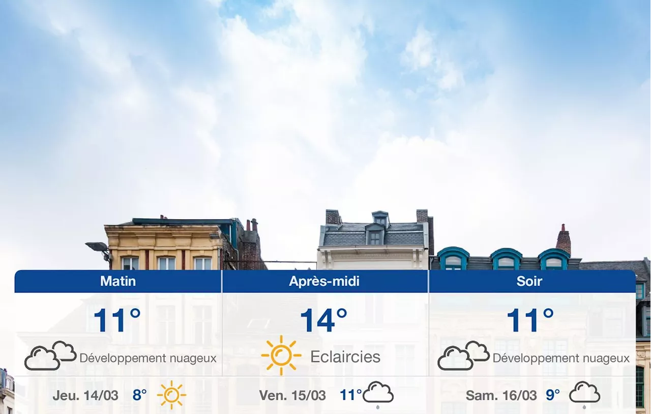 Météo Lille: prévisions du mercredi 13 mars 2024