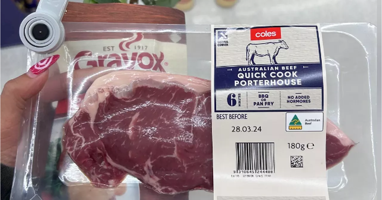 Coles trials anti-theft security tags on meat in some stores