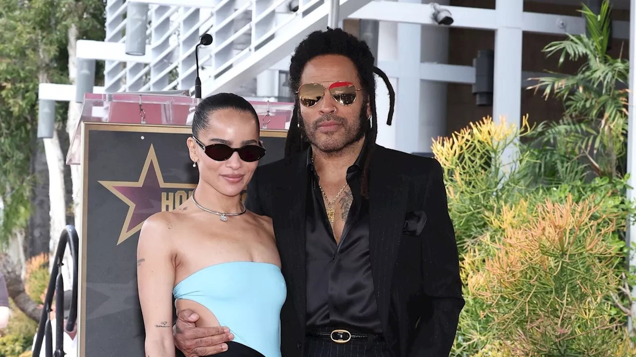 Lenny Kravitz honored by daughter Zoë Kravitz, Denzel Washington during Hollywood Walk of Fame ceremony